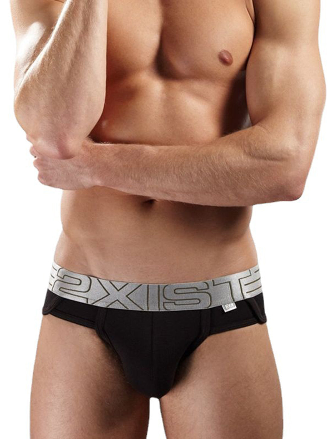 2 Pack Men's Lift No-Show Briefs | dmunderwear detail image 5