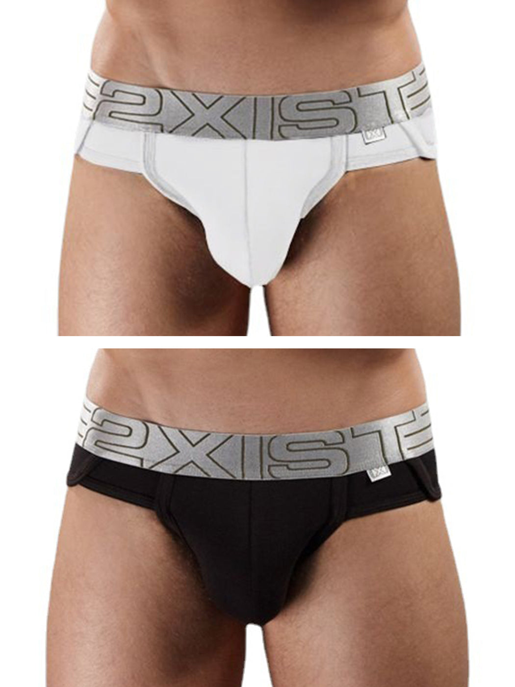 2 Pack Men's Lift No-Show Briefs | dmunderwear detail image 7