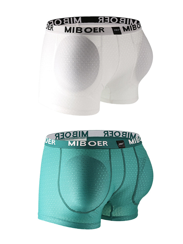 2 Pack Men's Lifting Breathable with Removable Foam Butt Pads Shapewear | dmunderwear detail image 20