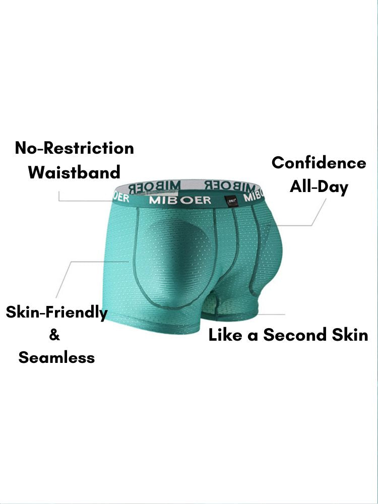 2 Pack Men's Lifting Breathable with Removable Foam Butt Pads Shapewear | dmunderwear detail image 4