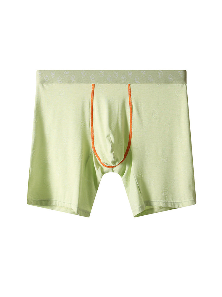 2 Pack Men's Lightweight & Airy Bold Prints Stretch Fabric Boxers Briefs | dmunderwear detail image 12
