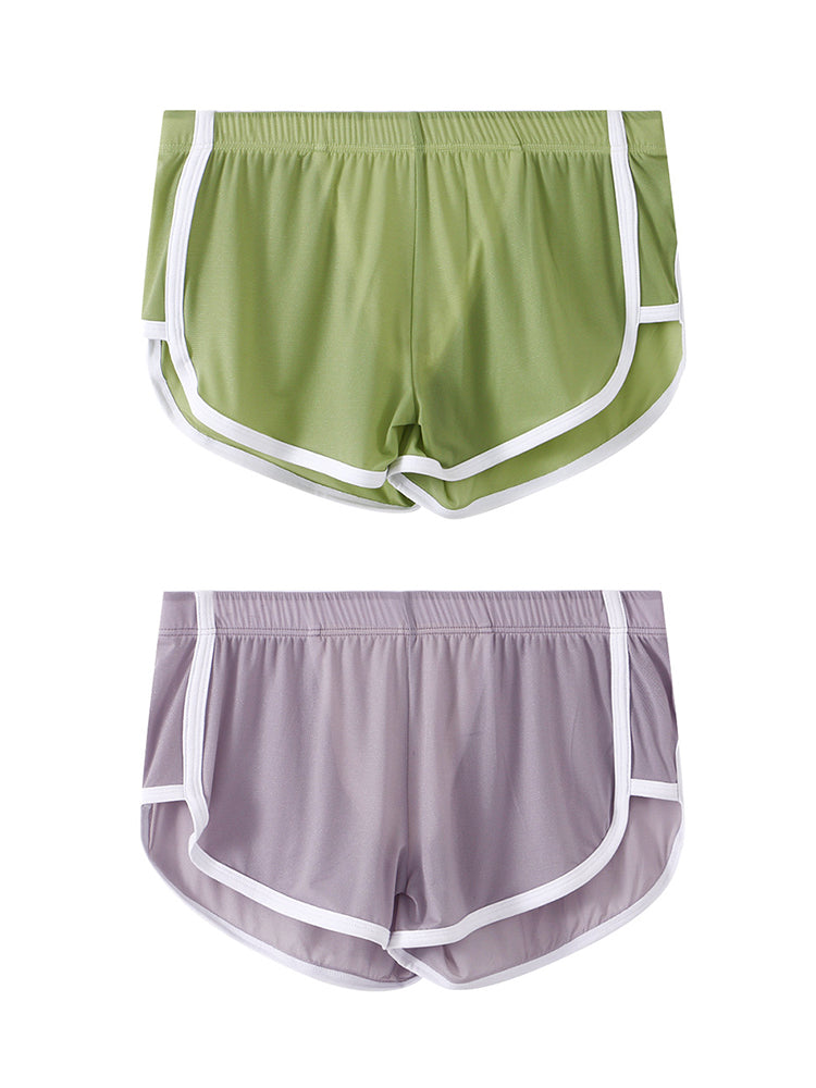 2 Pack Men's Lightweight & Airy Breathable Mesh Comfort Activewear Shorts | dmunderwear detail image 14
