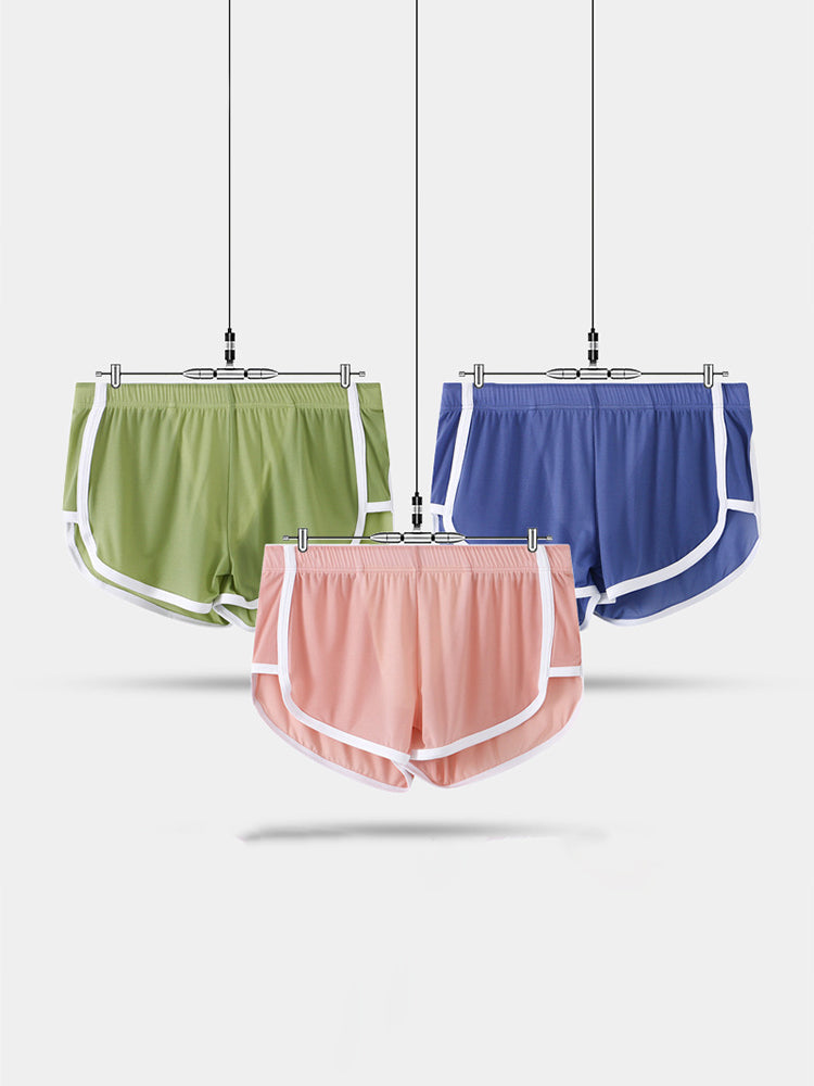 2 Pack Men's Lightweight & Airy Breathable Mesh Comfort Activewear Shorts | dmunderwear detail image 15