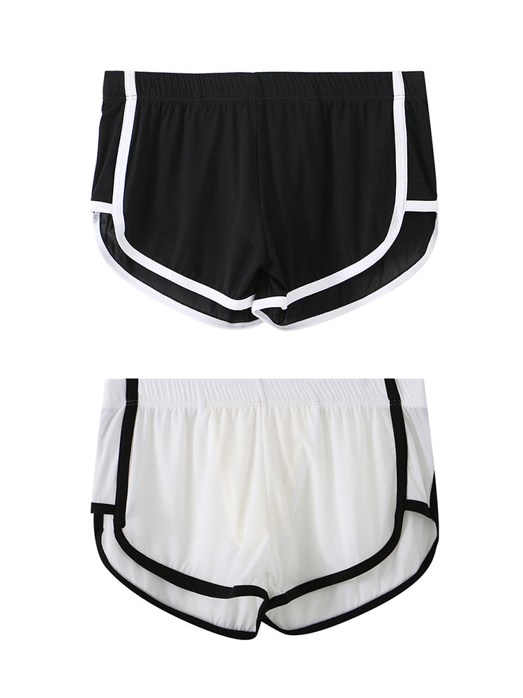 2 Pack Men's Lightweight & Airy Breathable Mesh Comfort Activewear Shorts | dmunderwear detail image 2