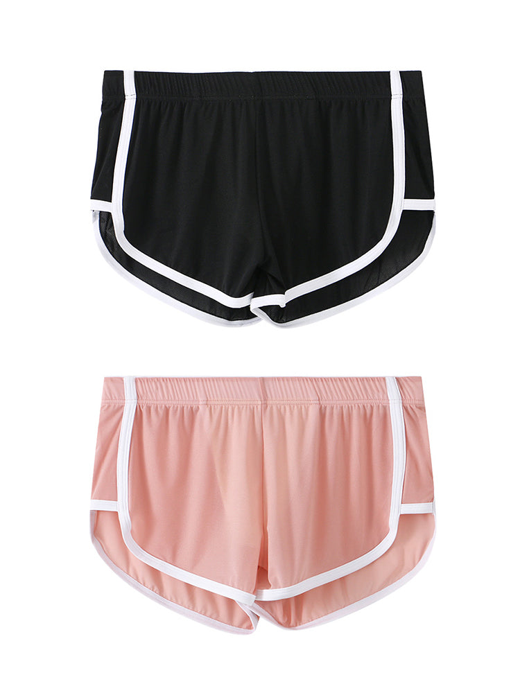 2 Pack Men's Lightweight & Airy Breathable Mesh Comfort Activewear Shorts | dmunderwear detail image 20