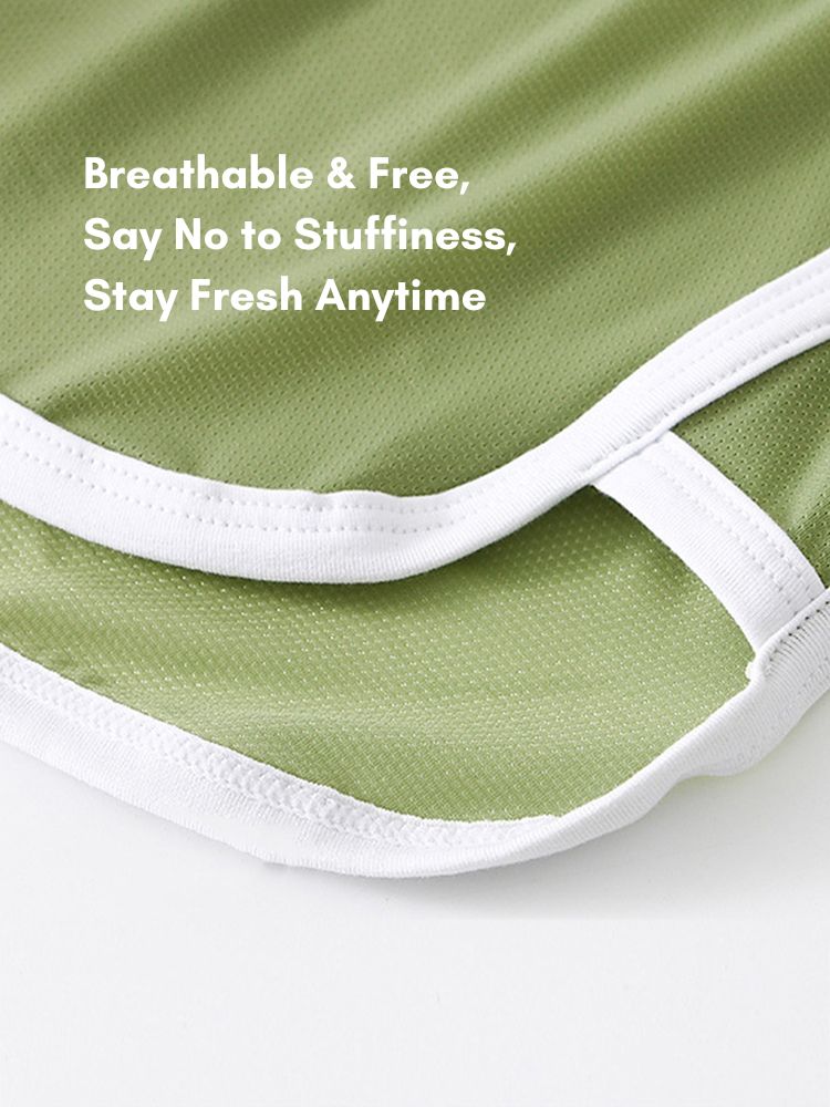 2 Pack Men's Lightweight & Airy Breathable Mesh Comfort Activewear Shorts | dmunderwear detail image 6
