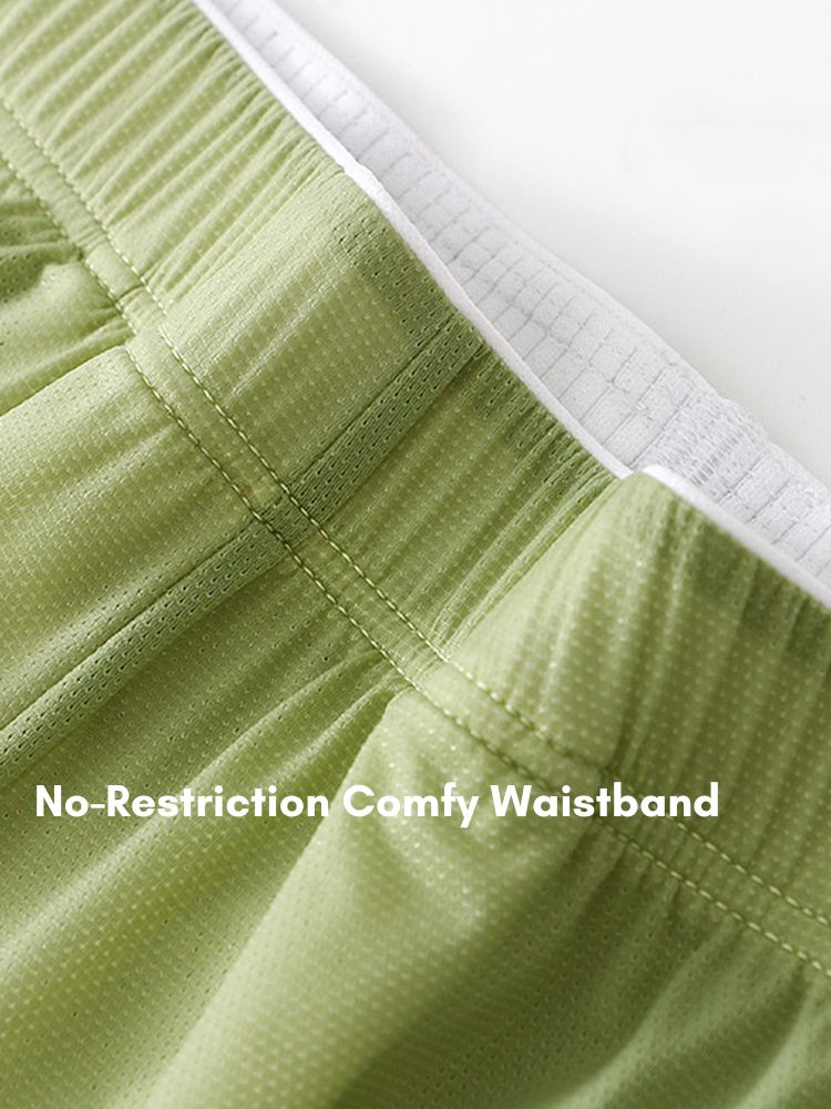 2 Pack Men's Lightweight & Airy Breathable Mesh Comfort Activewear Shorts | dmunderwear detail image 7