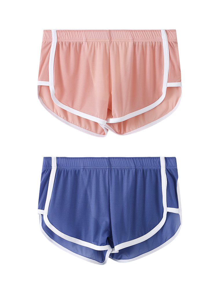 2 Pack Men's Lightweight & Airy Breathable Mesh Comfort Activewear Shorts | dmunderwear detail image 8