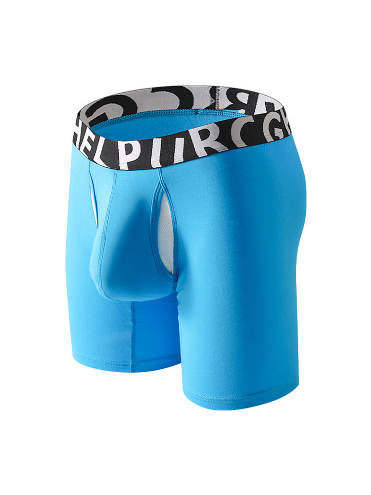 2 Pack Men's Long-Leg Anti-Chafing Performance Boxer Briefs | dmunderwear