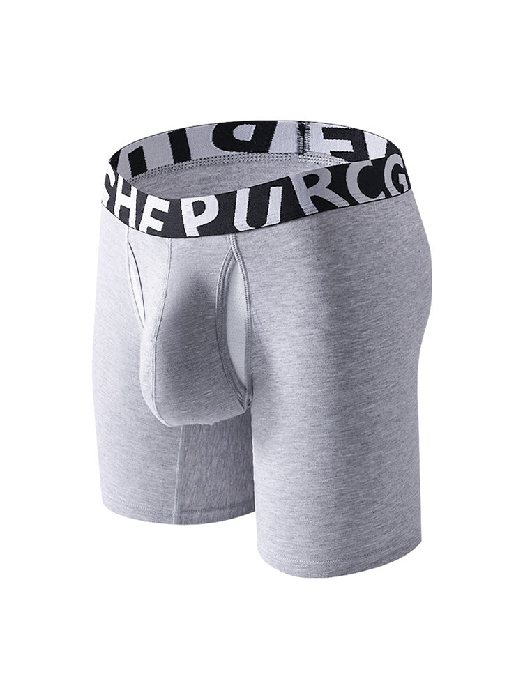 2 Pack Men's Long-Leg Anti-Chafing Performance Boxer Briefs | dmunderwear detail image 11
