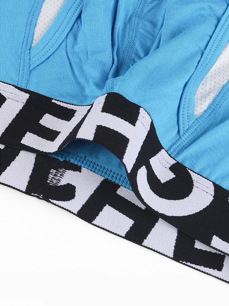 2 Pack Men's Long-Leg Anti-Chafing Performance Boxer Briefs | dmunderwear detail image 4