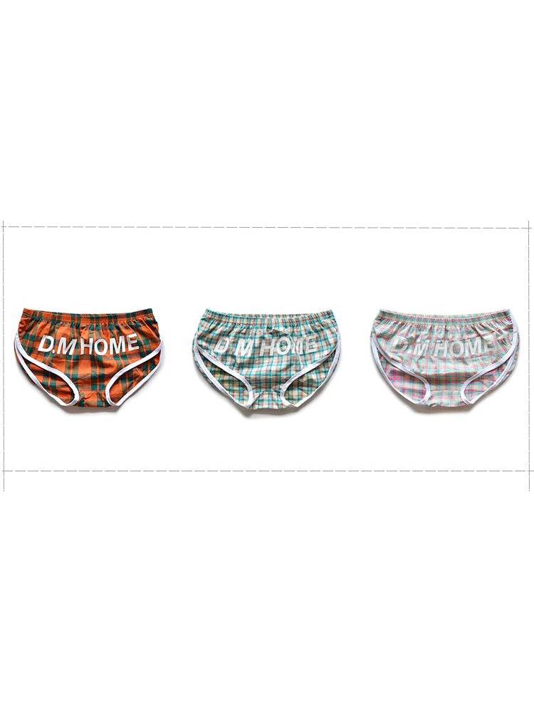 2 Pack Men's Loose Aloha Cotton Plaid Home Pants | dmunderwear detail image 15