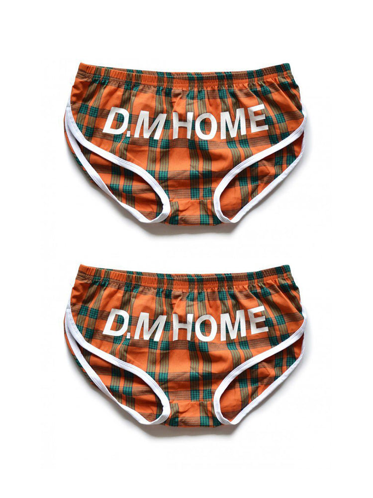 2 Pack Men's Loose Aloha Cotton Plaid Home Pants | dmunderwear detail image 20