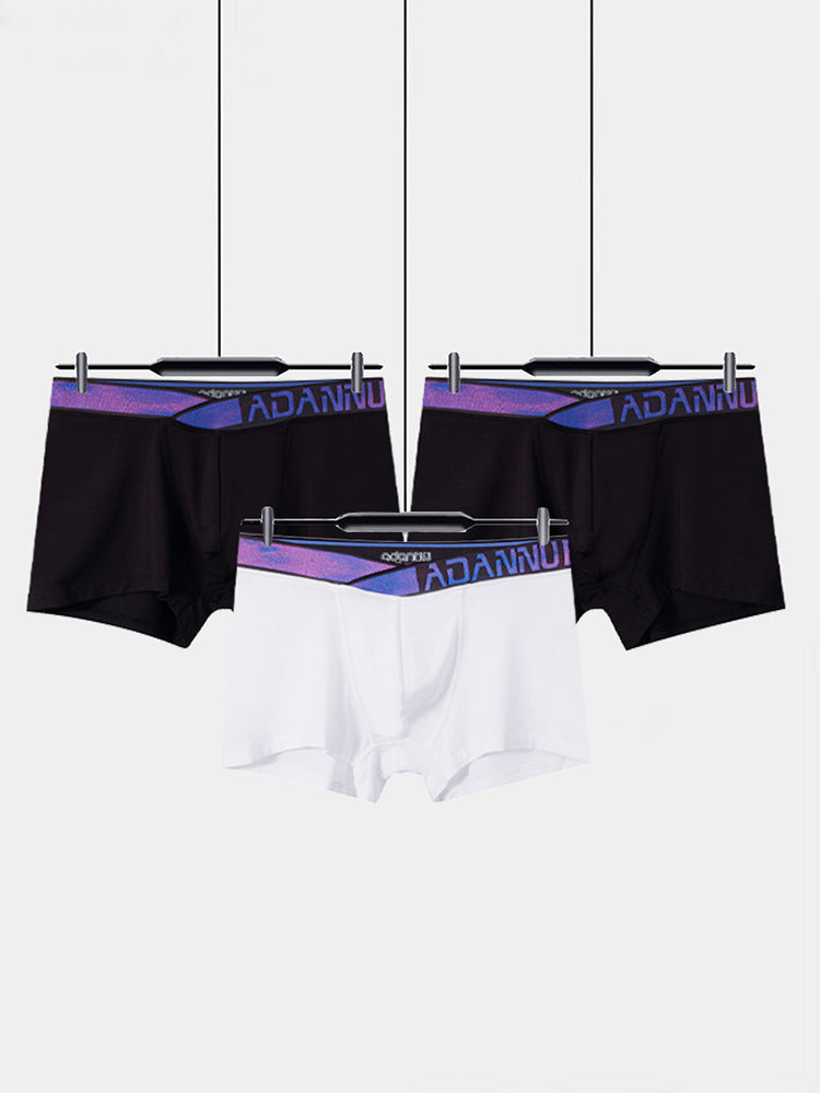 2-pack Men's Loose Blue Classic Boxer Briefs | dmunderwear detail image 3