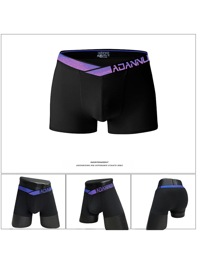 2-pack Men's Loose Blue Classic Boxer Briefs | dmunderwear detail image 4