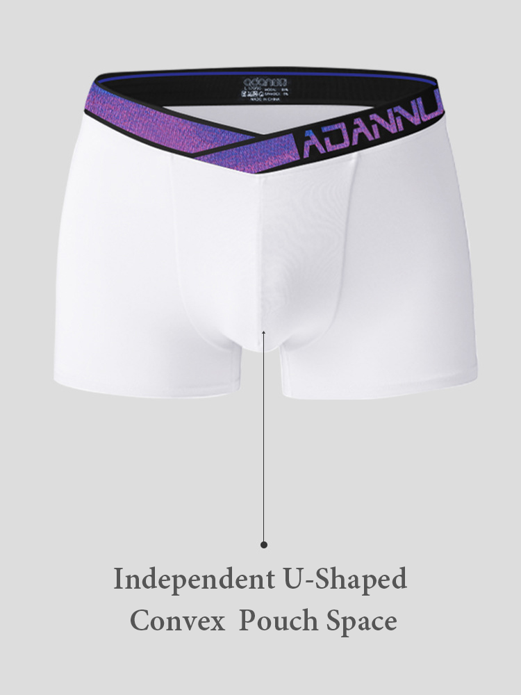 2-pack Men's Loose Blue Classic Boxer Briefs | dmunderwear detail image 5