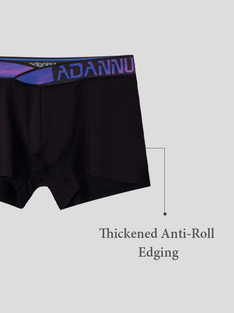 2-pack Men's Loose Blue Classic Boxer Briefs | dmunderwear detail image 9