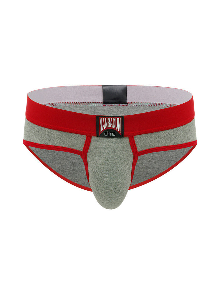 2-pack Men's Loose Cotton Sports Briefs | dmunderwear detail image 3