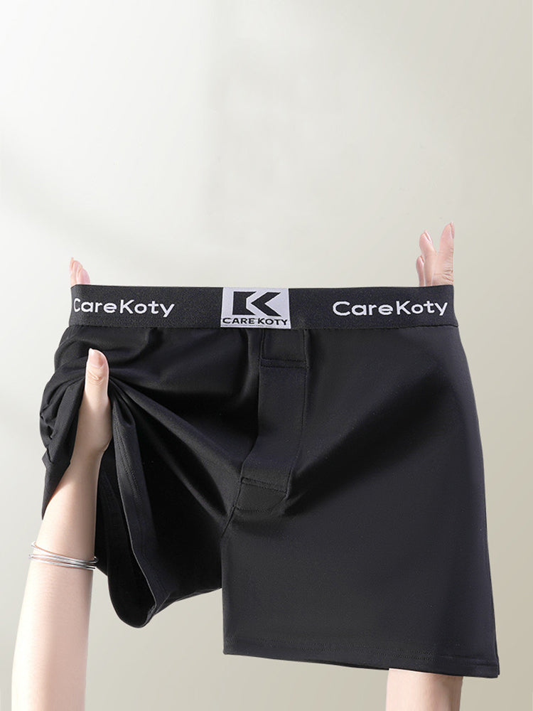 2 Pack Men's Loose-Fit Cotton Comfort Seamless Boxer Shorts | dmunderwear detail image 19