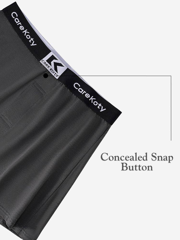 2 Pack Men's Loose-Fit Cotton Comfort Seamless Boxer Shorts | dmunderwear detail image 6