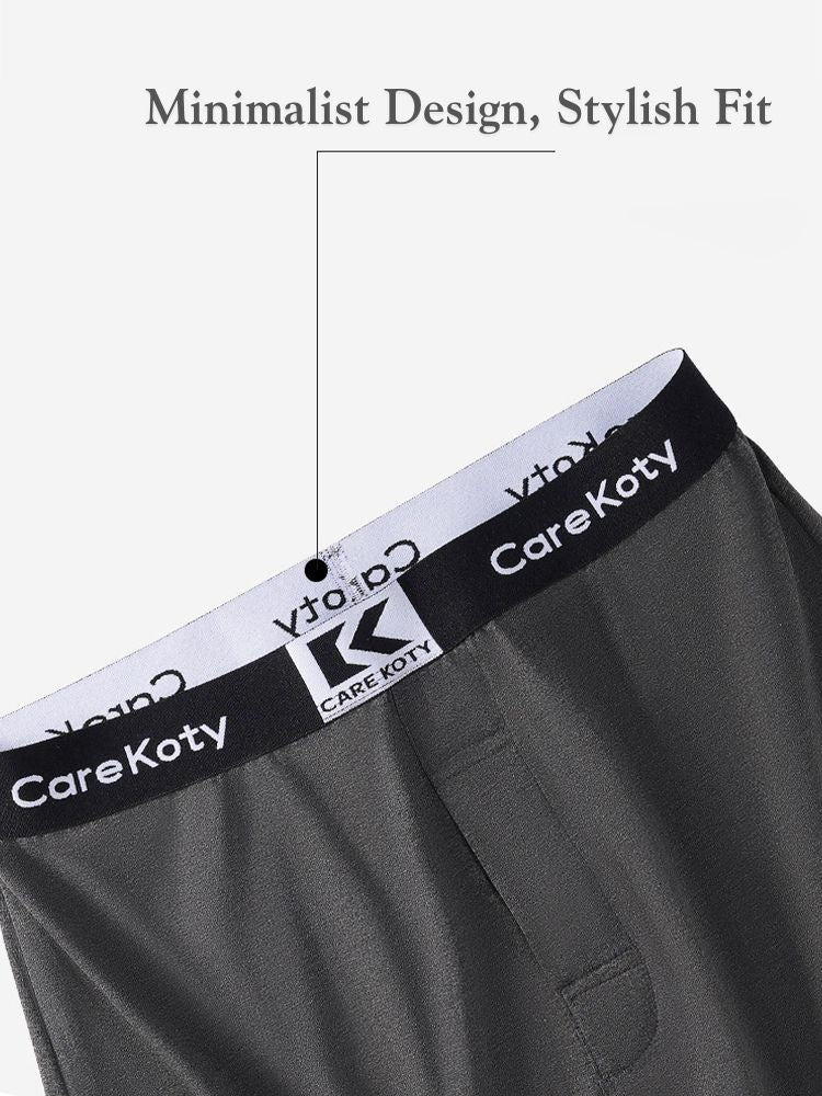 2 Pack Men's Loose-Fit Cotton Comfort Seamless Boxer Shorts | dmunderwear detail image 9