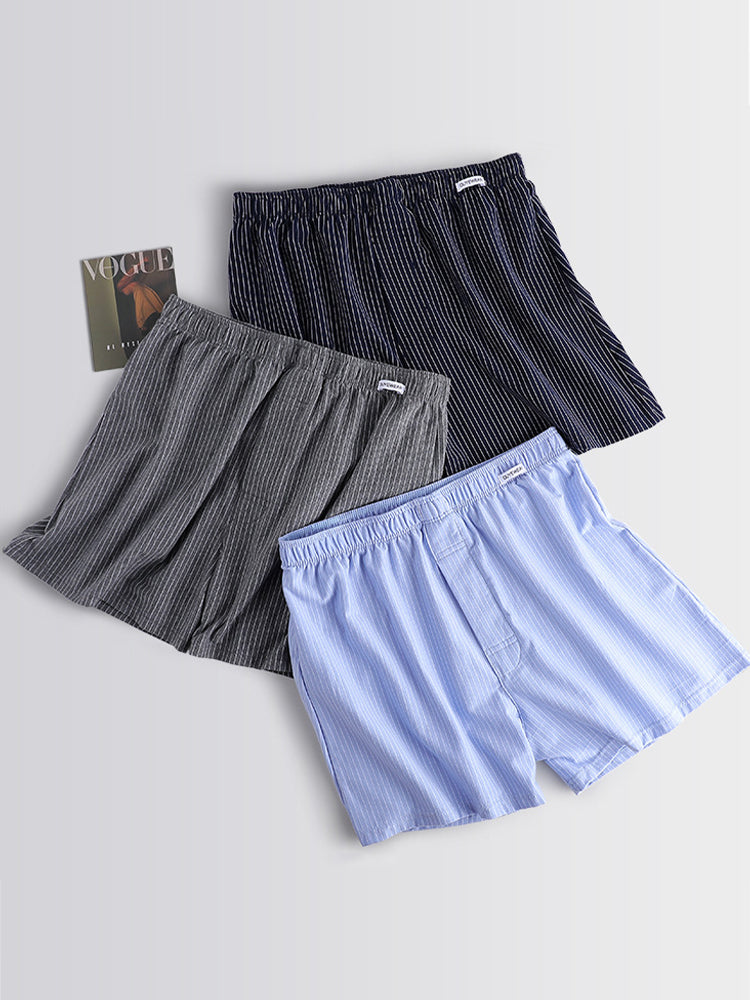 2 Pack Men's Loose Fit Ultra-Soft Cotton Comfy Loungewear Shorts | dmunderwear detail image 11