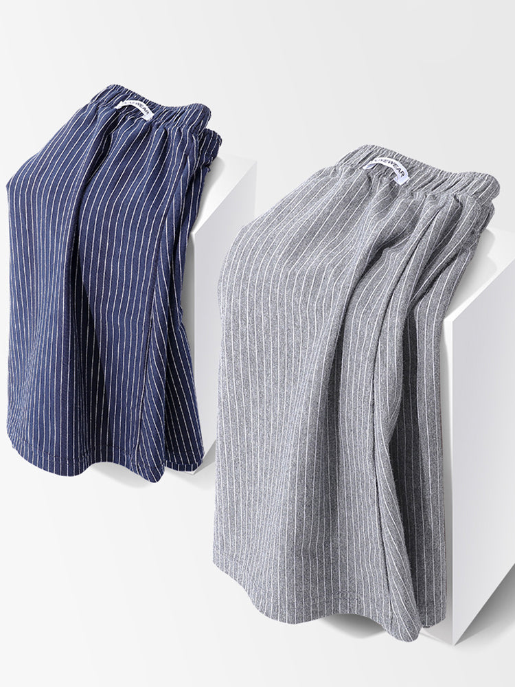 2 Pack Men's Loose Fit Ultra-Soft Cotton Comfy Loungewear Shorts | dmunderwear detail image 12