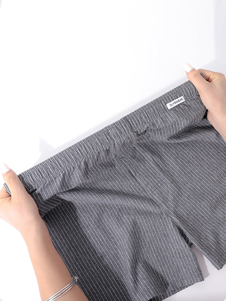 2 Pack Men's Loose Fit Ultra-Soft Cotton Comfy Loungewear Shorts | dmunderwear detail image 13