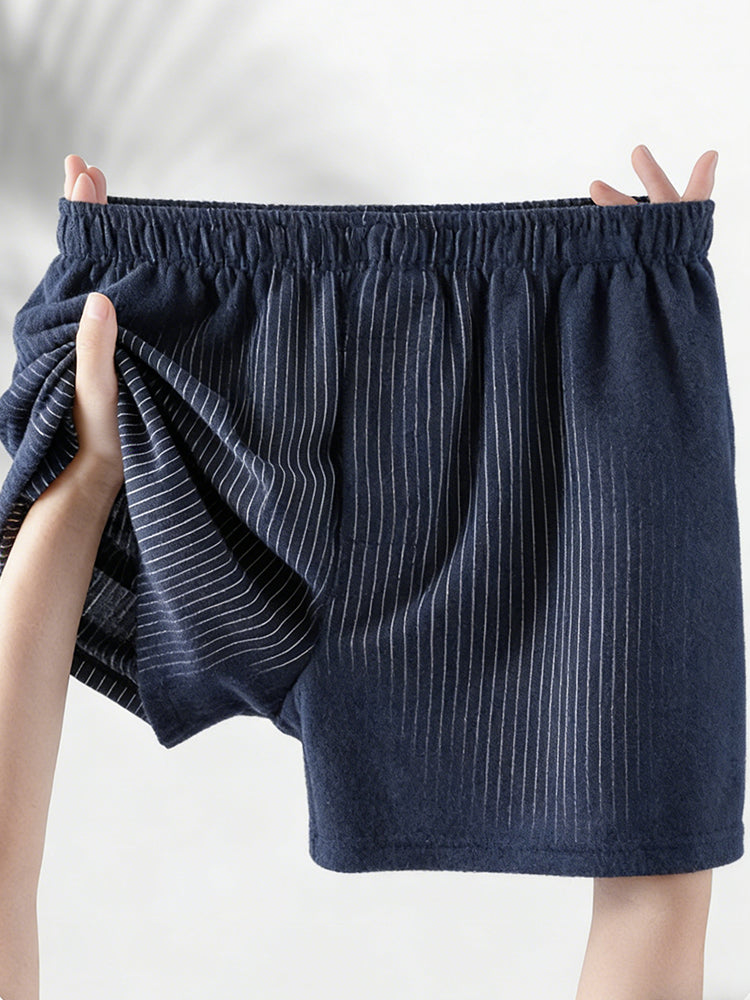 2 Pack Men's Loose Fit Ultra-Soft Cotton Comfy Loungewear Shorts | dmunderwear detail image 18
