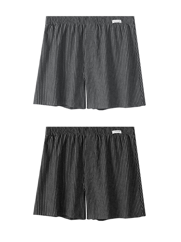 2 Pack Men's Loose Fit Ultra-Soft Cotton Comfy Loungewear Shorts | dmunderwear detail image 20