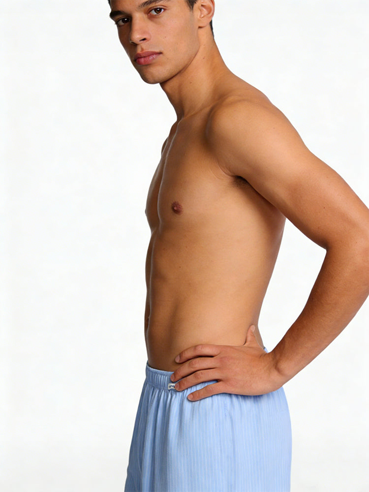 2 Pack Men's Loose Fit Ultra-Soft Cotton Comfy Loungewear Shorts | dmunderwear detail image 6