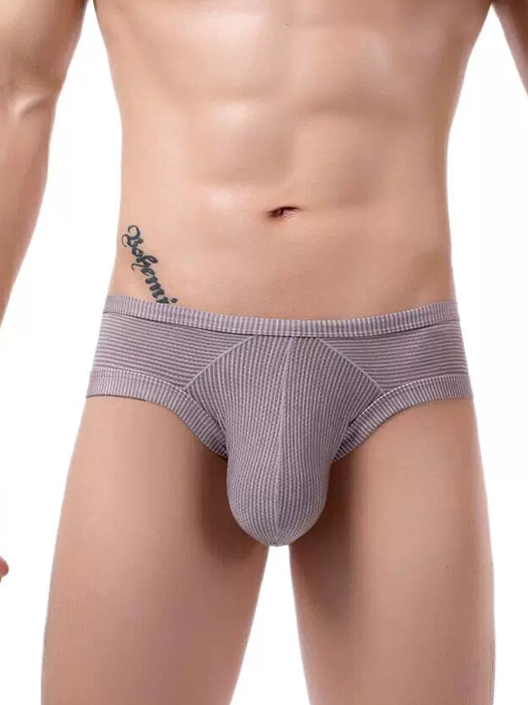 2 Pack Men's Low Rise Back Hollow 3D U-convex Large Pouch T-Back Briefs | dmunderwear detail image 9