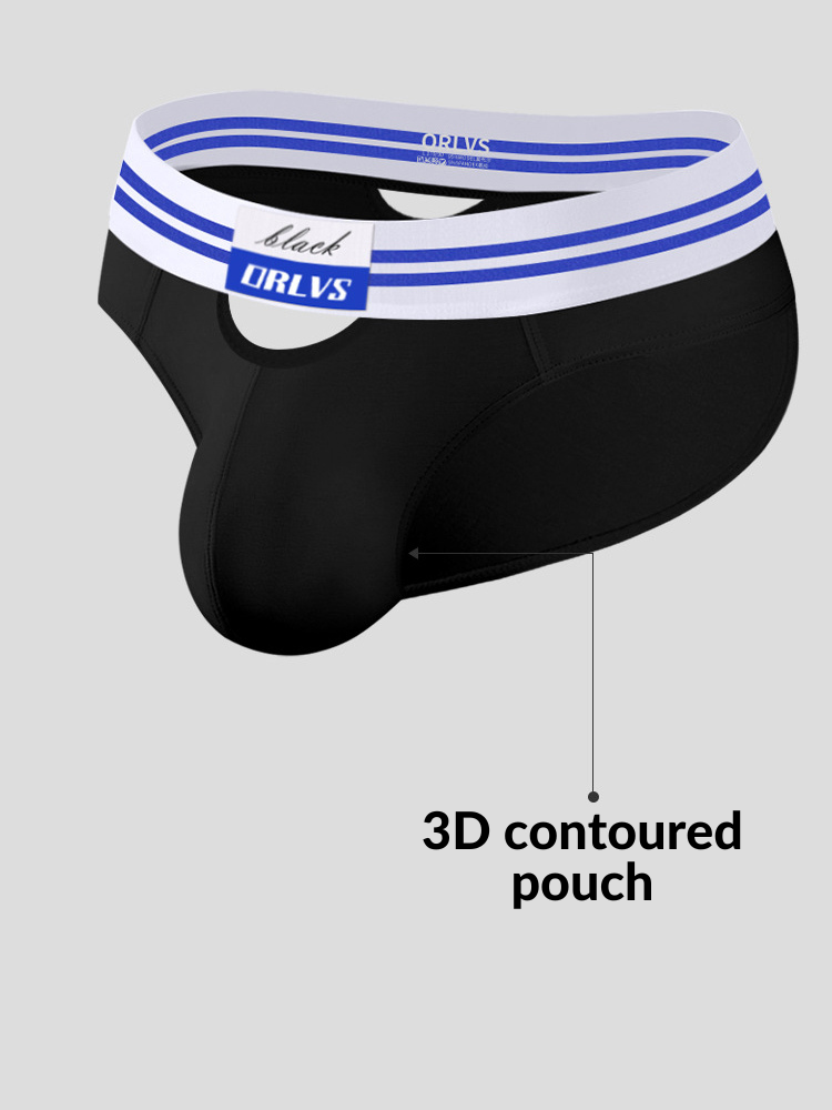 2 Pack Men's Low-Rise Breathable Modal briefs | dmunderwear detail image 13