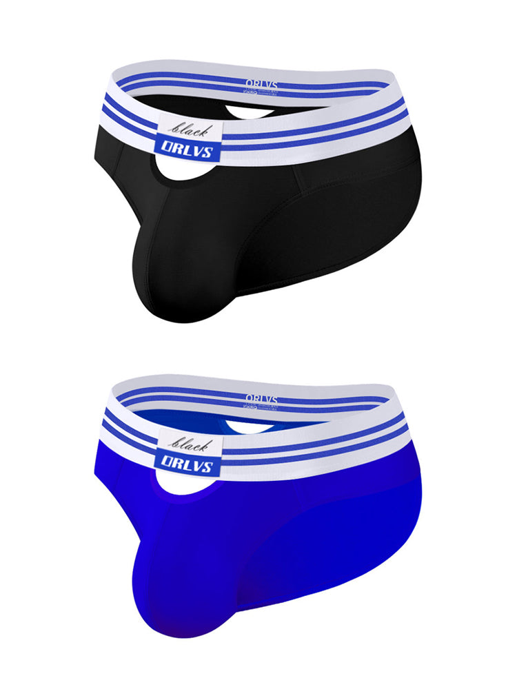 2 Pack Men's Low-Rise Breathable Modal briefs | dmunderwear detail image 14