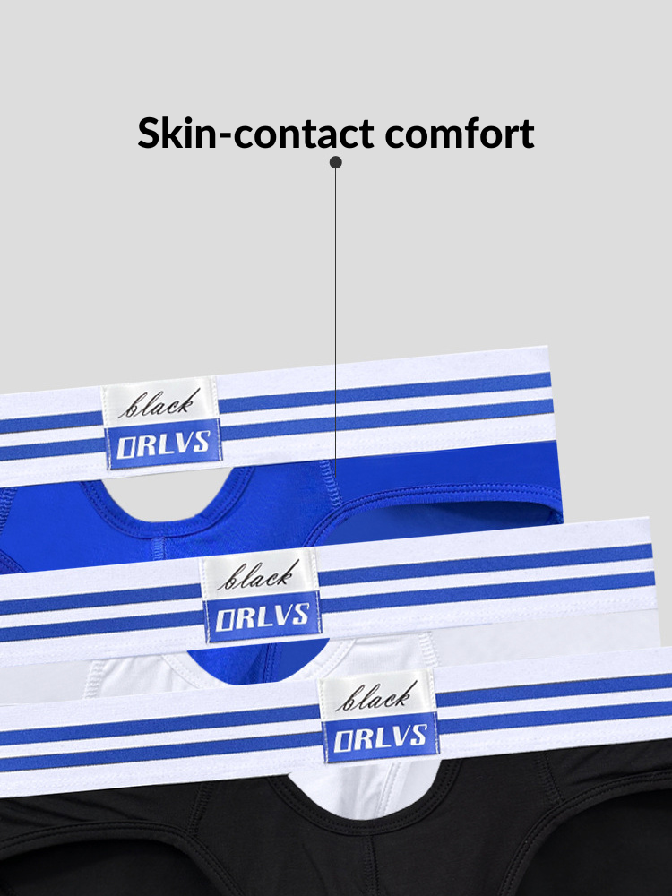 2 Pack Men's Low-Rise Breathable Modal briefs | dmunderwear detail image 16