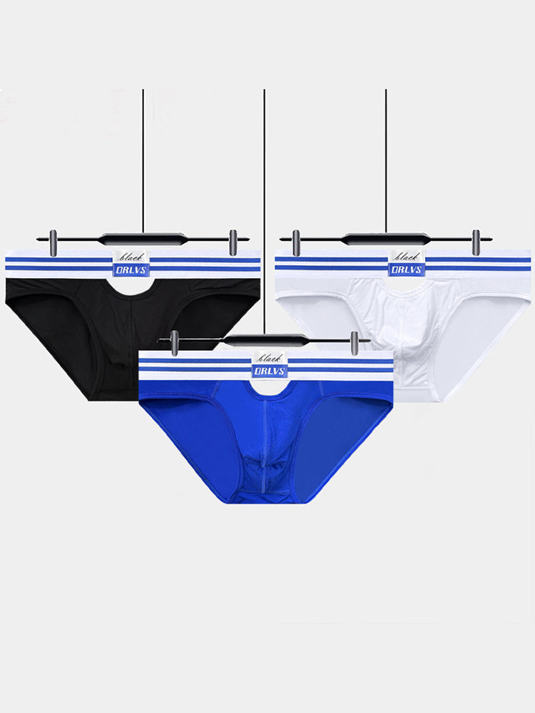 2 Pack Men's Low-Rise Breathable Modal briefs | dmunderwear detail image 20