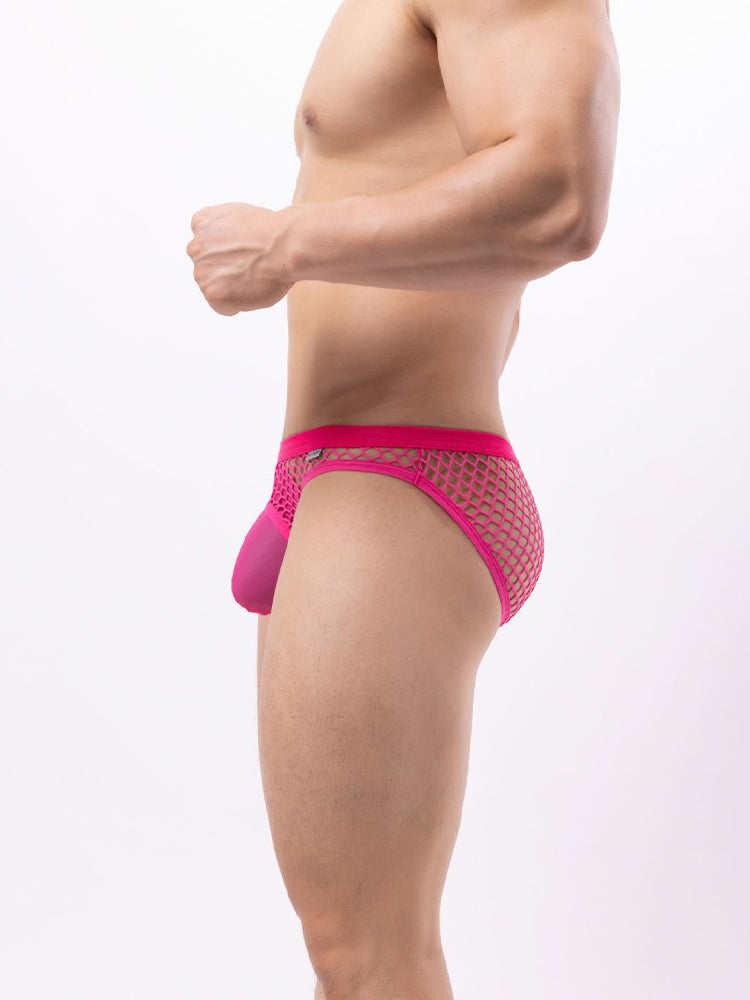 2 Pack Men's Low-Rise Mesh Breathable Bikini | dmunderwear detail image 9