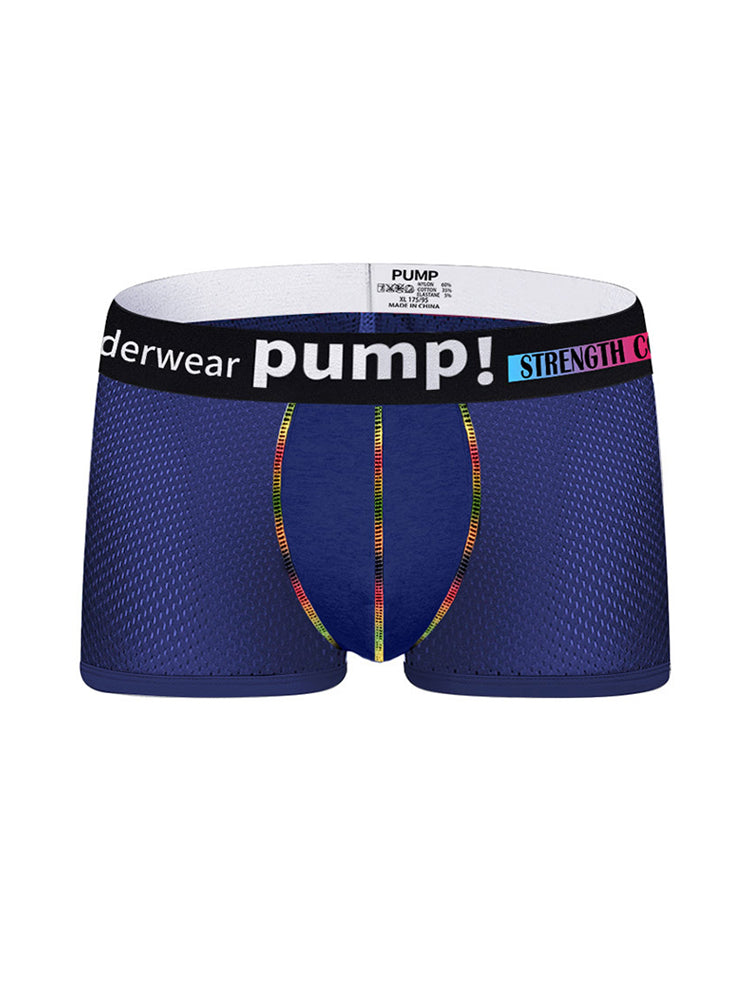 2 Pack Men's Athletic Mesh Trunks with Sculpted Pouch and Stretch Fit | dmunderwear