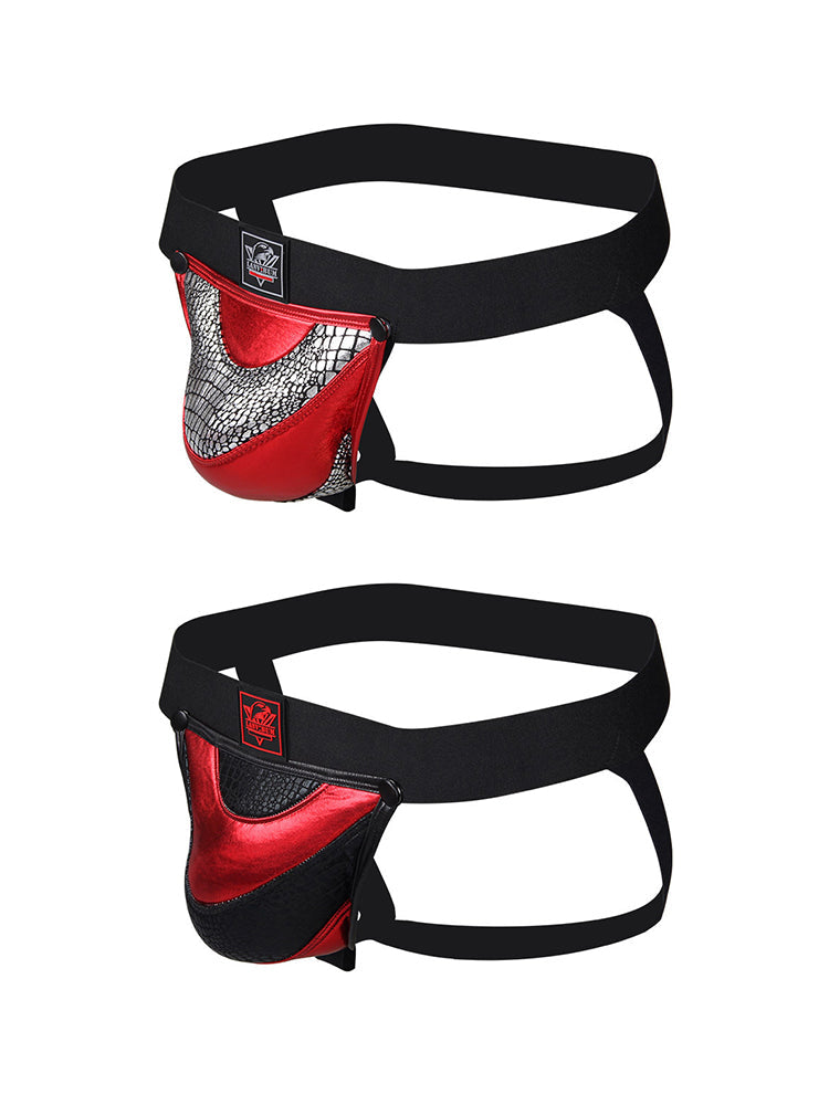 2 Pack Men's Low-Rise Sexy Contoured Pouch Lightweight Jockstrap | dmunderwear detail image 11
