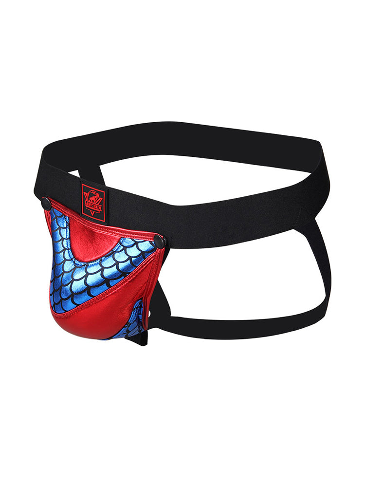 2 Pack Men's Low-Rise Sexy Contoured Pouch Lightweight Jockstrap | dmunderwear detail image 3