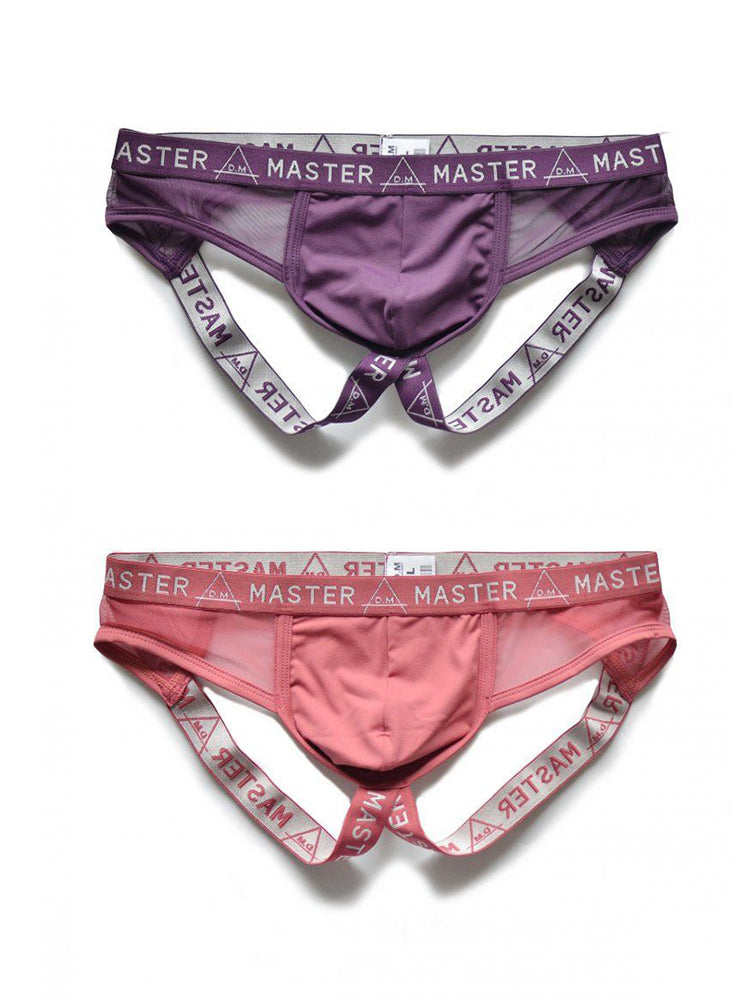2 Pack Men's Low-Rise Sexy Double Strap Jockstrap | dmunderwear detail image 7