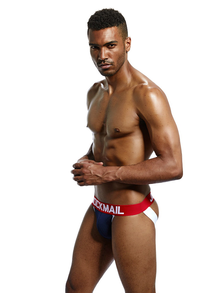 2 Pack Men's Low-Rise Sexy Ice Silk Seamless Comfort Anti-Odor Jockstrap | dmunderwear detail image 12