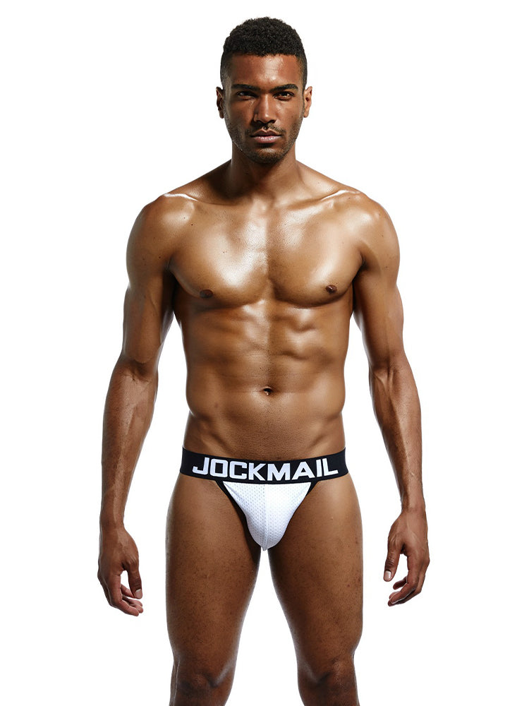 2 Pack Men's Low-Rise Sexy Ice Silk Seamless Comfort Anti-Odor Jockstrap | dmunderwear detail image 13