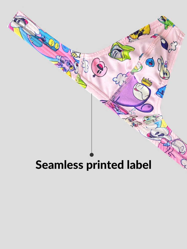 2 Pack Men's Low-Rise Sexy Print Thong | dmunderwear detail image 7