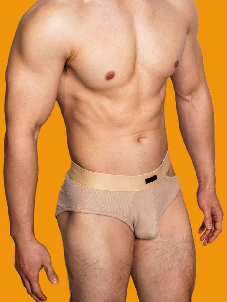 2 Pack Men's Low-Rise Sexy Side-Opening Briefs | dmunderwear detail image 19