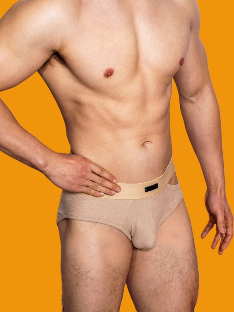 2 Pack Men's Low-Rise Sexy Side-Opening Briefs | dmunderwear detail image 20