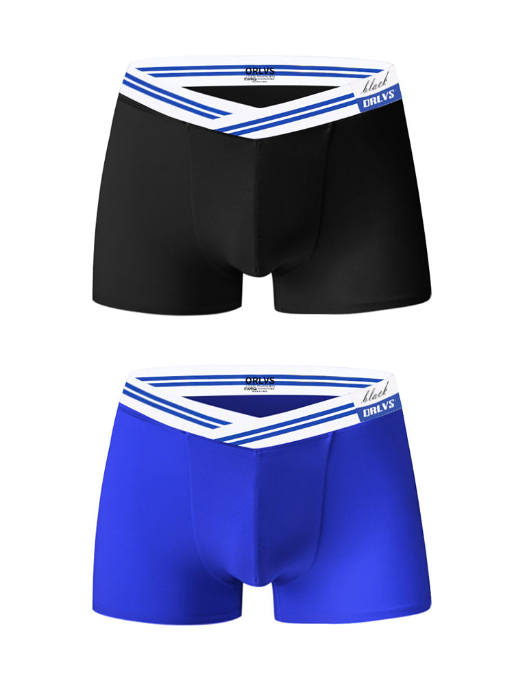 2 Pack Men's Low-Rise Sport Modal Trunks | dmunderwear detail image 14