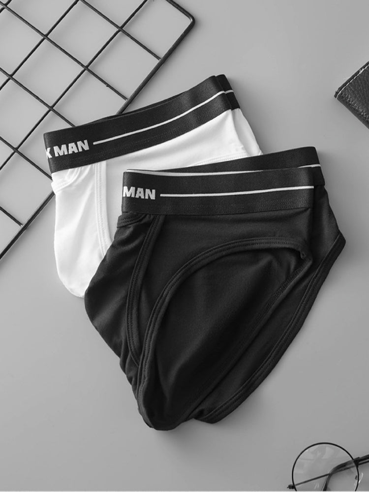 2 Pack Men's Low-Rise U-Shaped Solid Color Ultra-Soft Support Briefs | dmunderwear detail image 15