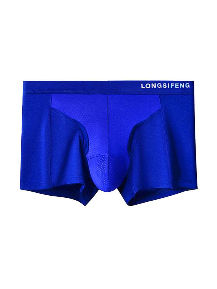 2 Pack Men's Mesh Antibacterial Support Lift & Separate Pouch Trunks | dmunderwear detail image 17