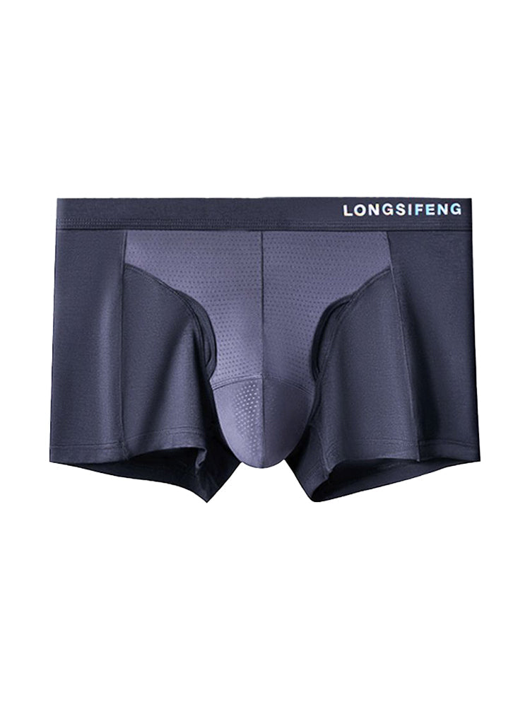 2 Pack Men's Mesh Antibacterial Support Lift & Separate Pouch Trunks | dmunderwear detail image 18